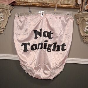 Pink Satin Novelty Panties Joke Huge Undies